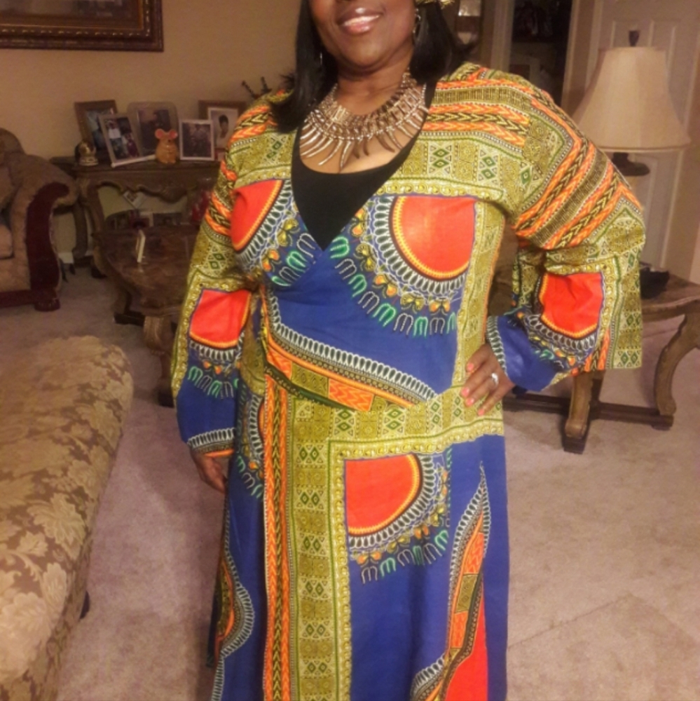Wrap around style dress